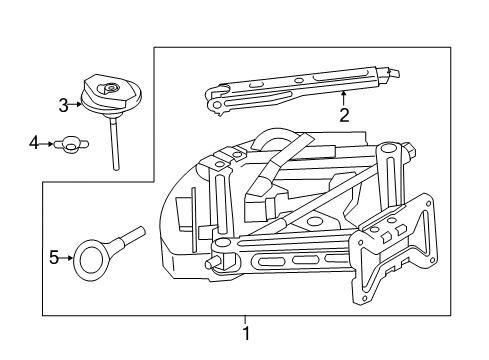 2019 Ford Explorer Jack & Components Diagram