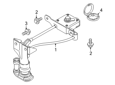 2011 Ford Transit Connect Spare Tire Carrier Diagram