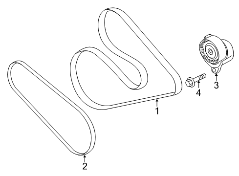 2017 Ford Expedition Belts & Pulleys Diagram