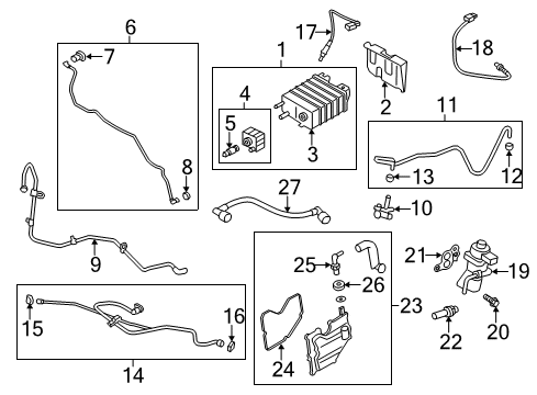 2013 Ford Escape EGR System, Emission Diagram