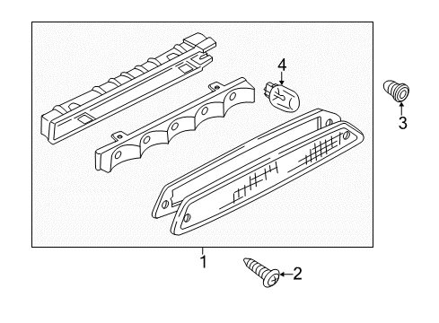 2010 Ford Escape High Mount Lamps Diagram 2 - Thumbnail