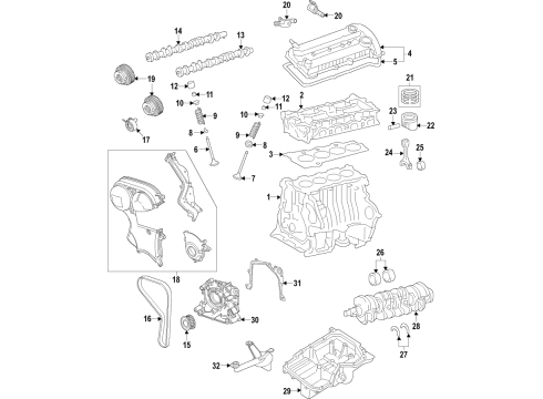 2019 Ford Fiesta Transmission Extension Housing Diagram for BE8Z-6068-A