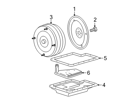 2009 Ford F-350 Super Duty Flywheel Assembly Diagram for 8C3Z-6375-A