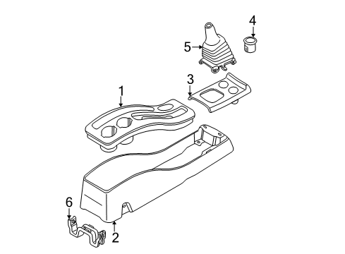 2001 Ford Escape Center Console Diagram 3 - Thumbnail