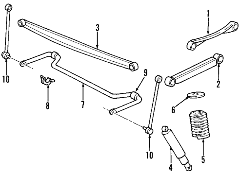 2001 Ford Expedition Kit - Shock Absorber Diagram for 5U2Z-18V125-L