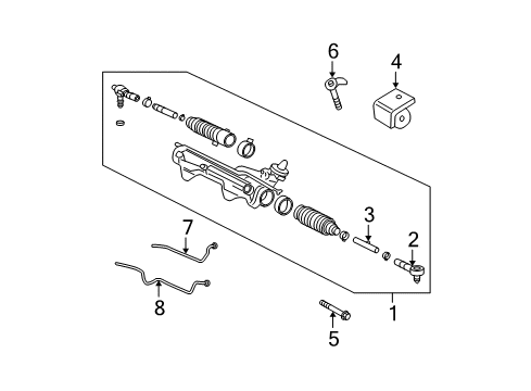 2003 Ford Expedition Gear Assembly - Steering Diagram for 2L1Z-3504-KERM