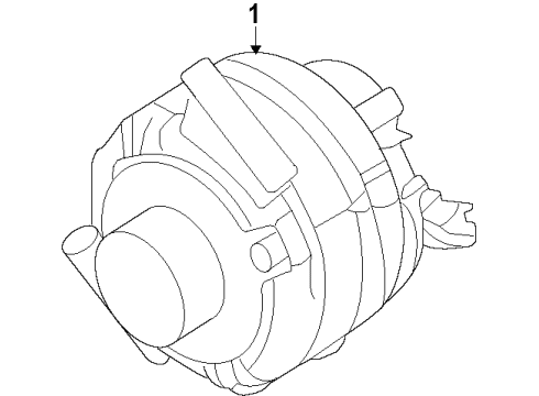 2015 Lincoln MKZ Alternator Diagram 1 - Thumbnail