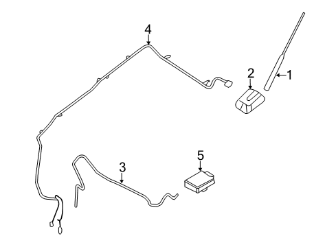 2014 Ford Edge Antenna & Radio Diagram 1 - Thumbnail