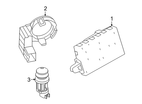 2015 Lincoln MKS Anti-Theft Components Diagram 1 - Thumbnail