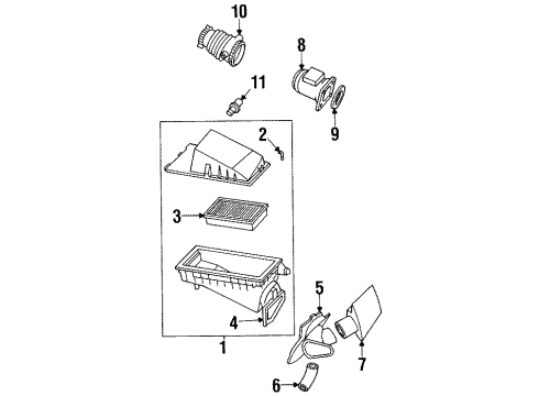 2002 Mercury Cougar Filters Diagram 2 - Thumbnail