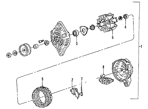 1990 Ford Probe RGLTR/RELY Diagram for E8GZ10316A