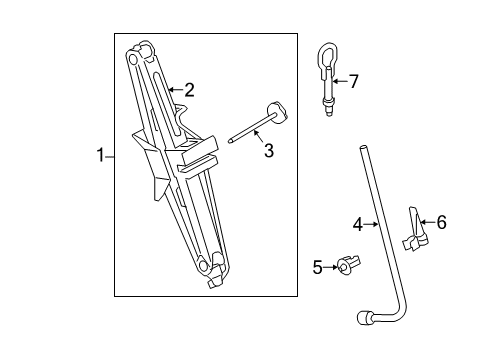 2021 Ford Transit Connect Jack & Components Diagram 1 - Thumbnail