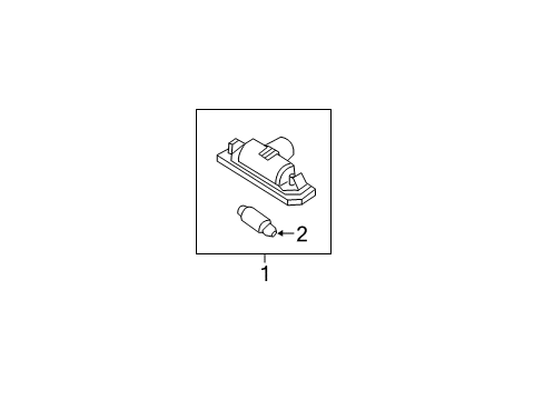 2012 Lincoln MKZ Bulbs Diagram 7 - Thumbnail