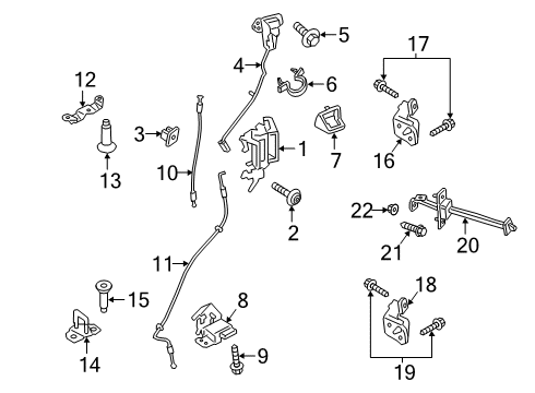 2022 Ford Ranger REINFORCEMENT - SIDE PANEL - U Diagram for 8M3Z-78280C45-C