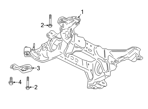 2018 Lincoln Continental Suspension Mounting - Rear Diagram