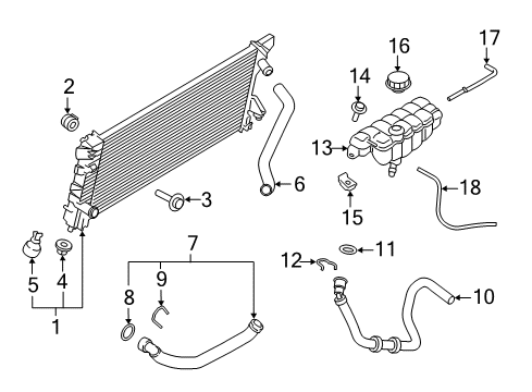 2019 Ford F-150 Hose Assembly Diagram for JL3Z-8C289-AA