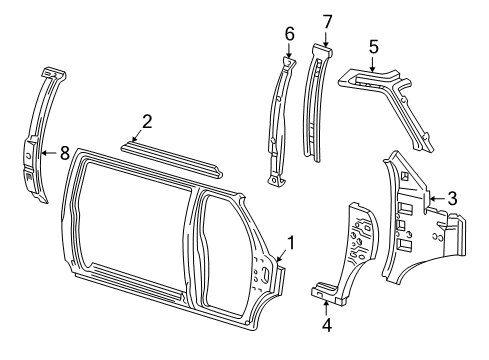 2002 Ford E-350 Econoline Club Wagon Uniside Diagram 2 - Thumbnail