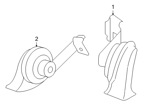 2005 Ford Escape Horn Diagram 1 - Thumbnail