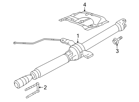 2007 Mercury Mariner Drive Axles - Rear Diagram