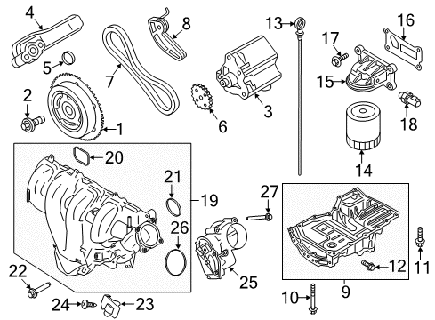 2013 Ford C-Max Bolt Diagram for -W500305-S437