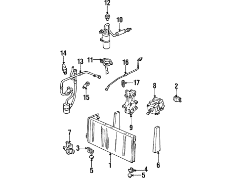 1999 Mercury Villager Air Conditioner Diagram 2 - Thumbnail