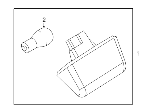 2013 Ford Transit Connect Lamp Assembly - Licence Plate Diagram for 9T1Z-13550-A