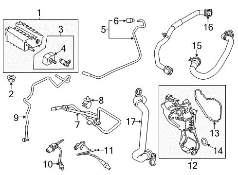 2014 Ford Fiesta Tube - Fuel Vapor Diagram for D2BZ-9B337-C