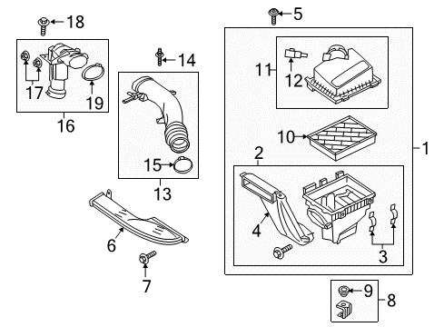 2020 Ford Fusion Filters Diagram 3 - Thumbnail