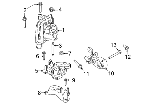 2018 Ford EcoSport Bolt And Washer Assembly - Hex.Head Diagram for -W718475-S439