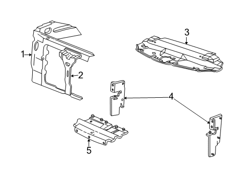 1999 Ford Expedition Radiator Support Diagram