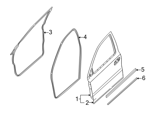 2005 Mercury Montego Front Door Diagram