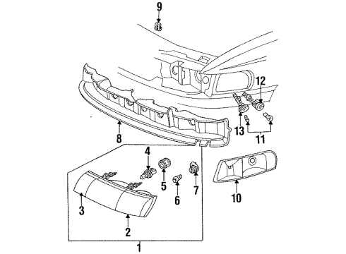 1992 Ford Taurus Screw Diagram for F1SZ-13032-A