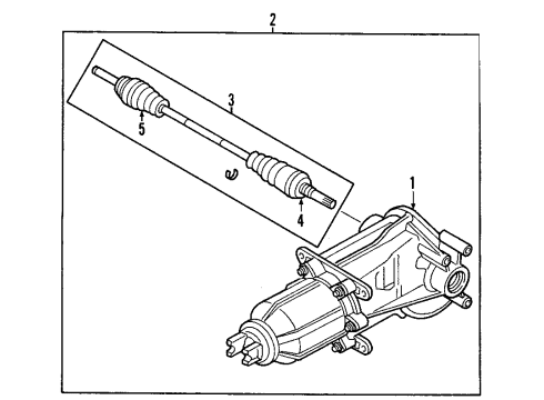 2002 Ford Escape Boot Diagram for YL8Z-4A331-DB