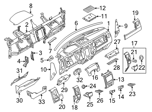 2012 Ford F-150 Cover Assembly Diagram for BL3Z-1504459-AB