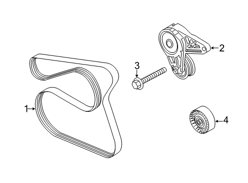 2016 Ford Escape Belts & Pulleys, Maintenance Diagram 1 - Thumbnail