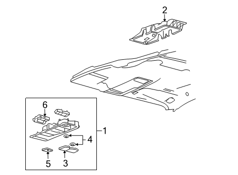 2004 Ford Freestar Mirror Assembly Diagram for 4F2Z-17D744-AA