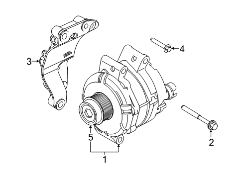 2020 Ford F-150 Bracket Diagram for JL3Z-10A313-B