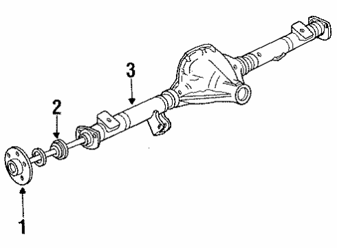 1990 Ford Ranger Axle Housing - Rear Diagram