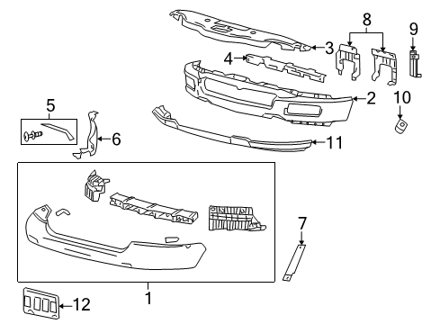 2007 Lincoln Mark LT Panel Diagram for 6L3Z-17626-DAPTM