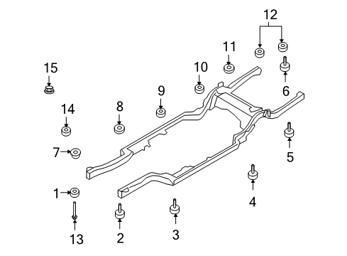 2006 Ford Crown Victoria Frame & Components Diagram 2 - Thumbnail