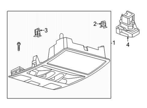 2021 Ford Bronco Sport Overhead Console Diagram