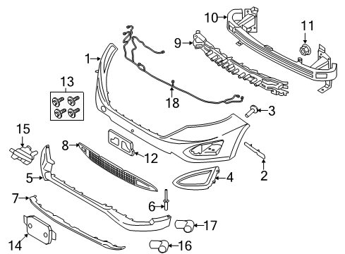 2018 Ford Edge Parking Aid Diagram 3 - Thumbnail