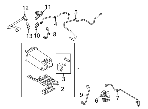 2008 Ford Taurus X Emission Components Diagram