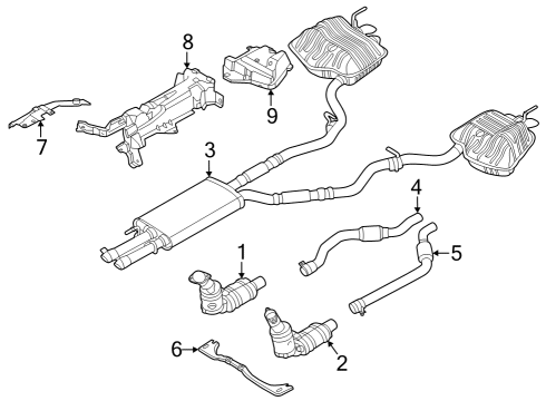 2020 Ford Explorer BRACKET Diagram for L1MZ-5K291-J