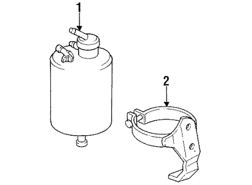 1995 Mercury Villager Valve Assembly Diagram for F3XY-6A666-A