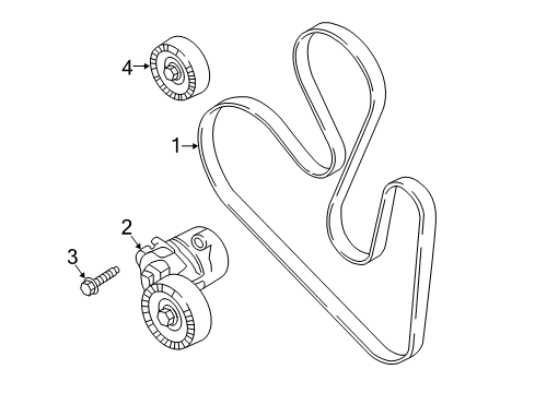 2020 Lincoln MKZ Belts & Pulleys, Cooling Diagram 2 - Thumbnail