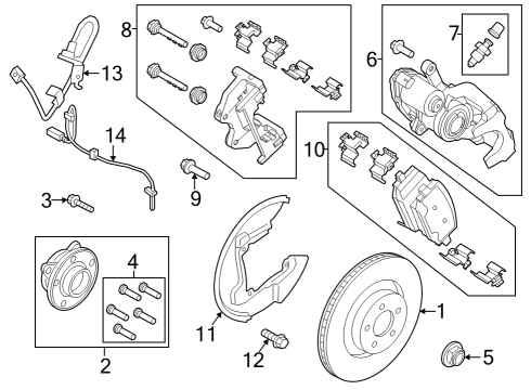 2024 Ford Mustang HOSE ASY - BRAKE Diagram for PR3Z-2282-A