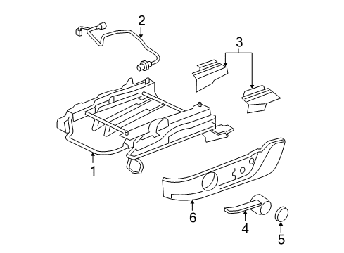 2009 Ford Mustang Tracks & Components Diagram 1 - Thumbnail