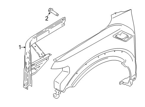 2024 Ford Expedition Structural Components & Rails Diagram