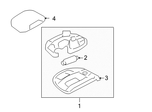 2004 Ford F-150 Interior Lamps Diagram 5 - Thumbnail